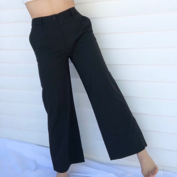 NWOT Vallier High Waisted Black Wide Chino Pant - Picture 6 of 13